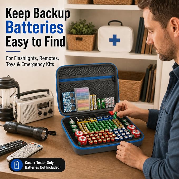 136+ Battery Organizer Storage Case - Image 9