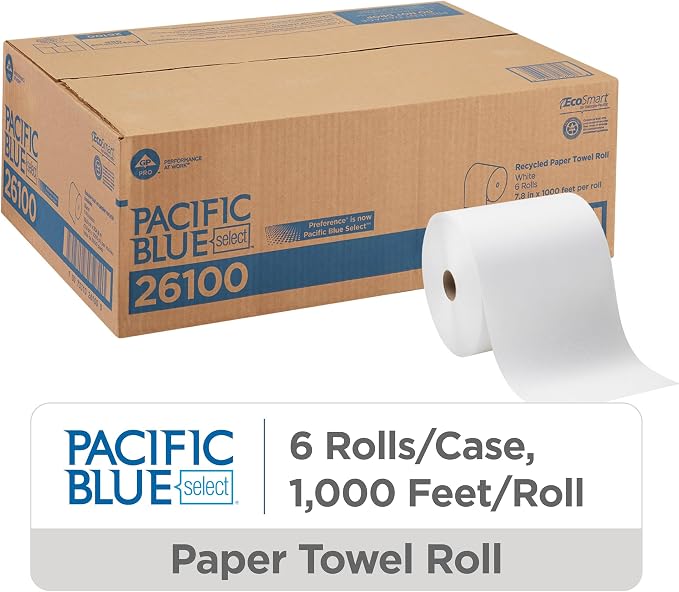 Georgia-Pacific Pacific Blue Select 7.875" Recycled Paper Towel Rolls by GP PRO - Image 2