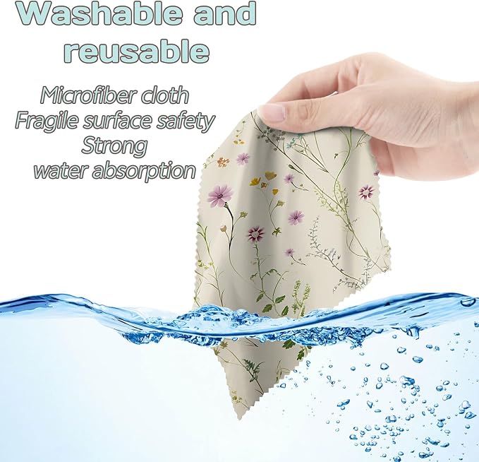 6 PCS Glasses Cleaning Cloth Eyeglass Lens Microfiber Cleaning Cloth Reusable - Image 6