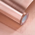 Rose Gold Metallic Contact Paper Peel and Stick Countertop Contact Paper Self-Adhesive Waterproof DIY Decor Wallpaper for Kitchen Backsplash Fridge and Cabinets11.8 x80