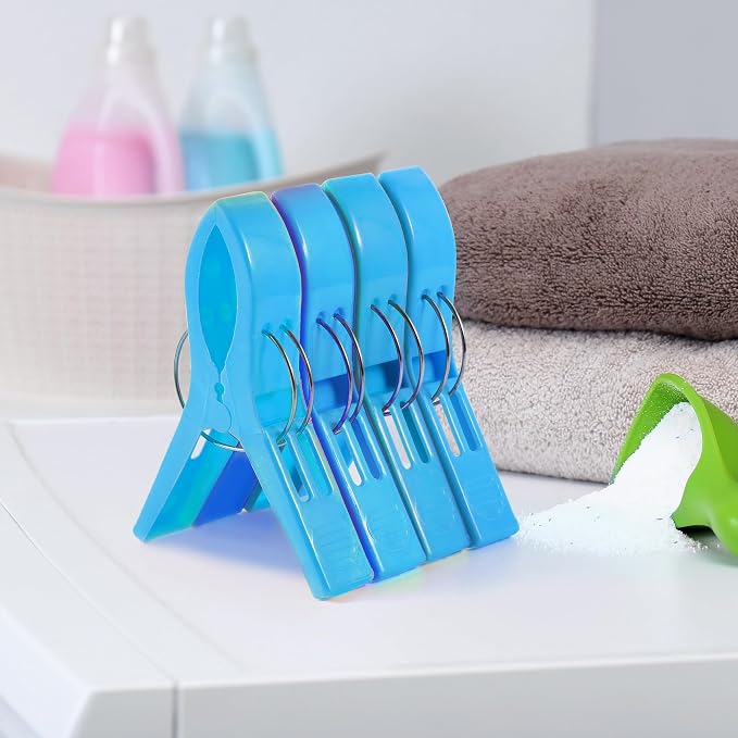 JABINCO Beach Towel Clips 8 Pack Large Chair Clips - Image 4