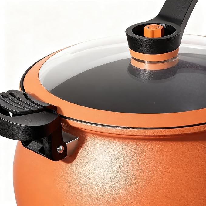 Pressure Pot - Slow Rice Cooker, Non-Stick Large-Capacity Cookware For Meal Preparation, Appliance With Transparent Cover, Kitchen Supplies, Device For Cooking, Canning, Steaming And Restaurant Use
