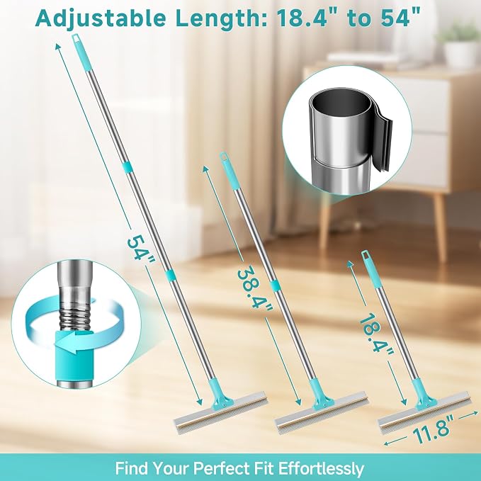 Carpet Rake for Pet Hair Removal Tool, Reusable Pet Hair Remover Broom | - Image 6