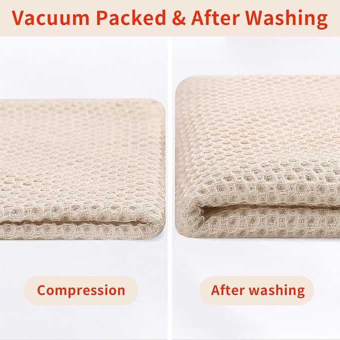 Homaxy 100% Cotton Waffle Weave Kitchen Dish Towels 8-Pack, Ultra Soft - Image 7
