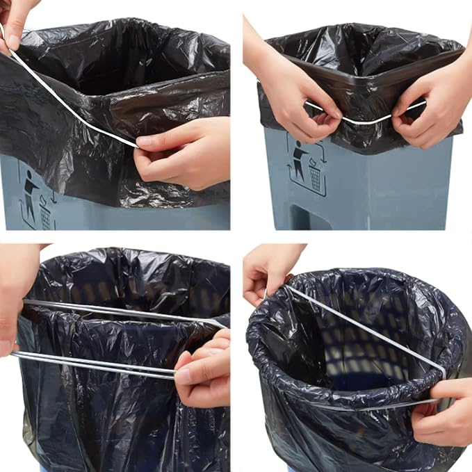 Trash Can Bands, Hongmed Garbage Can Band Keep Trash Bag in Place - Image 6