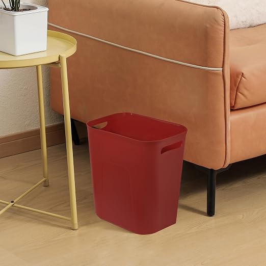UUJOLY Plastic Small Bathroom Trash Can Wastebasket, 3.5 Gallon, Laundry Room - Image 3