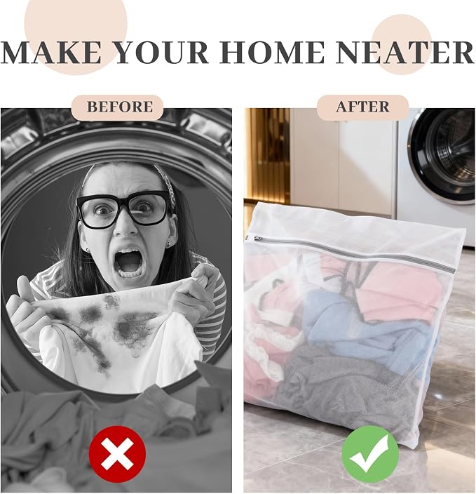 Nuenen 36 Pcs Mesh Laundry Wash Bags - Image 4
