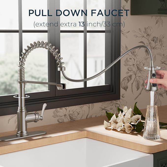FORIOUS Rustic Kitchen Faucet - Image 3
