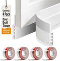 4 Pack Door Draft Stopper, Door Sweep by DoorDraftStopper