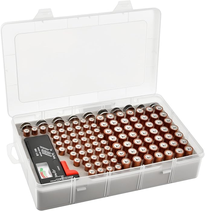 Xuerdon 120-Slot Battery Organizer Case by XUERDON