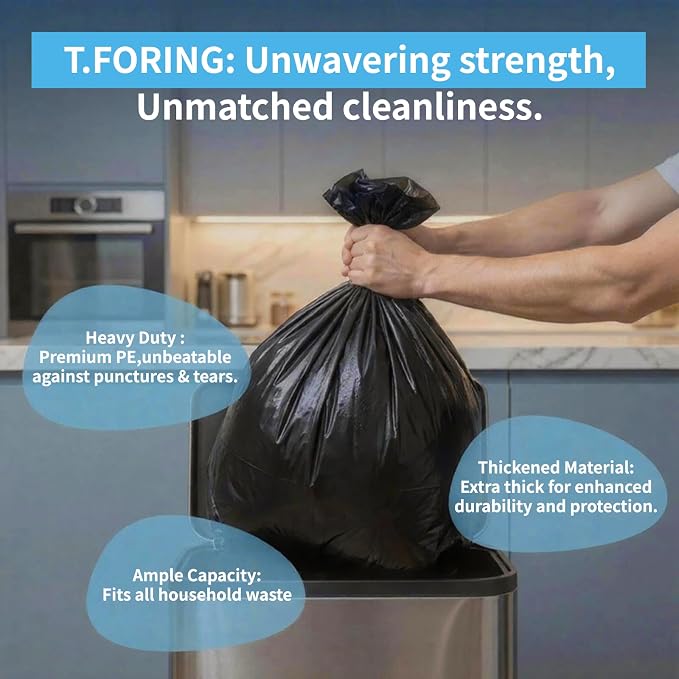 50-55 Gallon Trash Bags Unscented, Fit 187 - Image 5