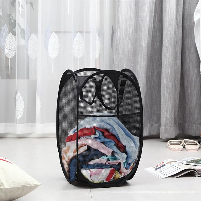 Mesh Pop up Laundry Hamper - Image 6
