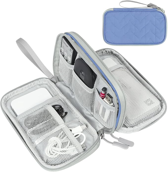 FYY Electronic Organizer, Travel Tech Pouch Bag, Waterproof, Double Layers by FYY