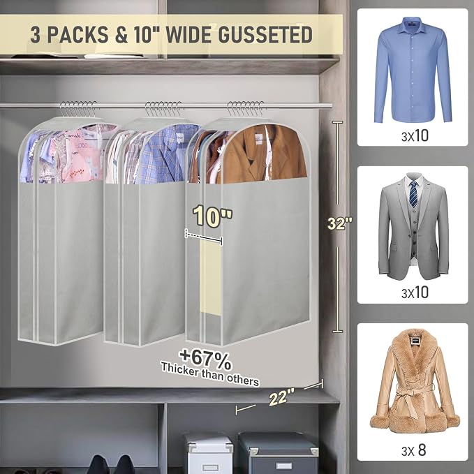 MISSLO 10" Gusseted Garment Bags - Image 2
