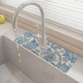 15" X 5.5" Kitchen Sink Splash Guard Faucet Mat Floral Super Absorbent Fast by Unknown
