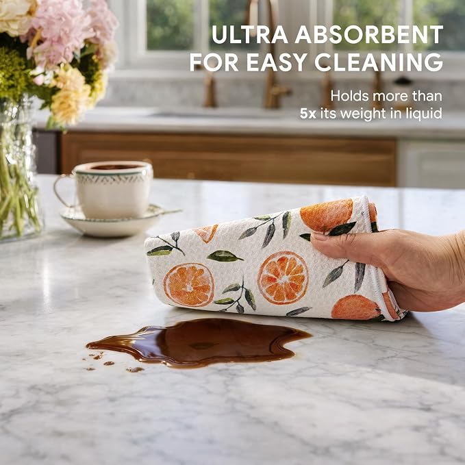 RECYCO Waffle Kitchen Towel Set of 2 - Image 4