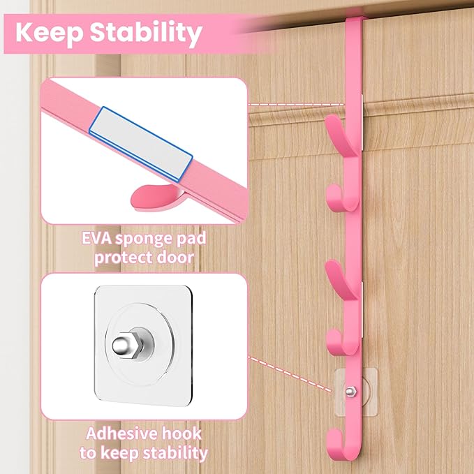 Kaiferty Over The Door Hooks, Metal Door Hooks - Image 5