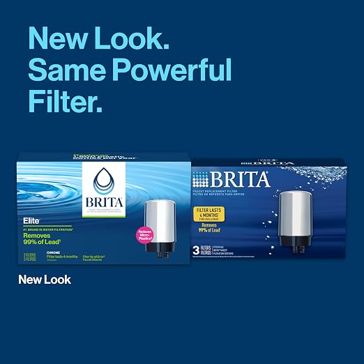 Brita Replacement Water Filter for Faucet Mount, Removes 99% of Lead, Sink - Image 3