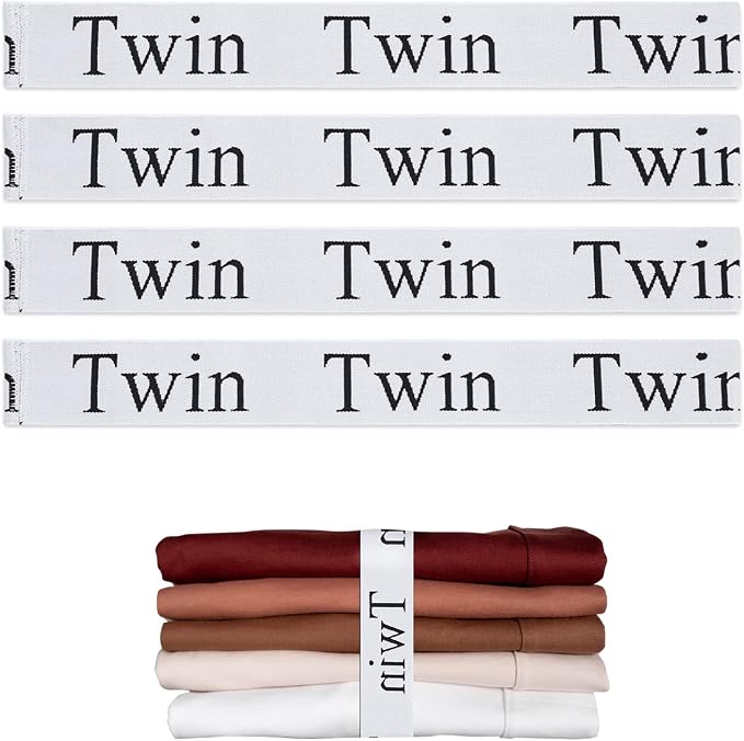 4PCS Bed Sheet Organizer Bands, Storage Labels and Sheet Keepers by QoeCycth