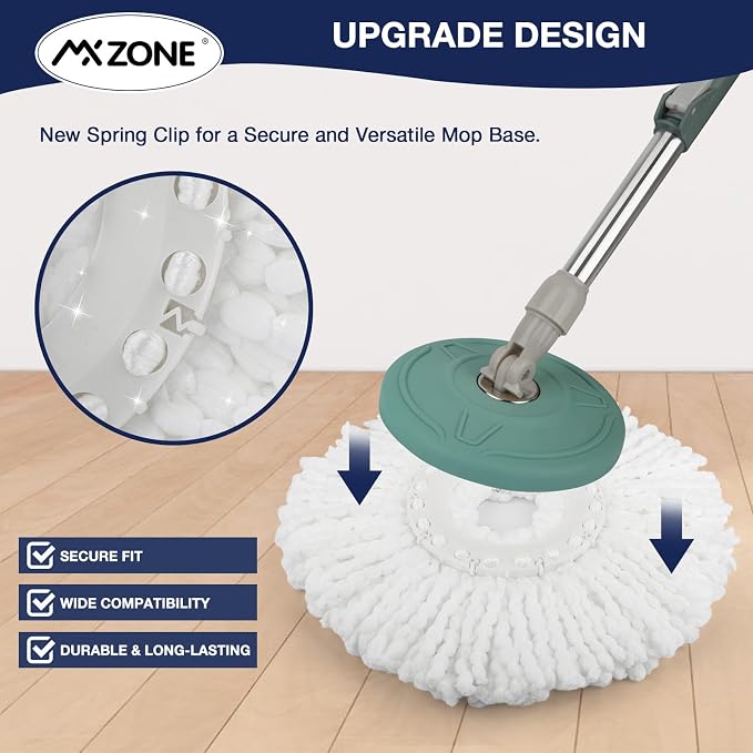 Spin Mop Replacement Heads for Hurricane 360 Round Mop Head - Image 5