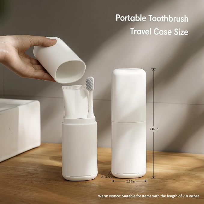 BALUCA Travel Toothbrush Case, Portable Tooth Brush Holder and Toothpaste Cover - Image 6