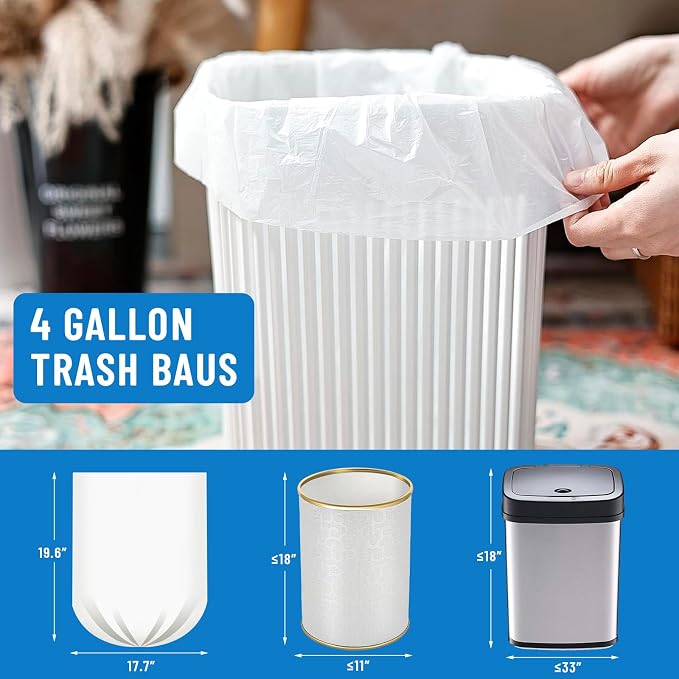 LainNeala Small Trash Bags 4 Gallon - Image 2