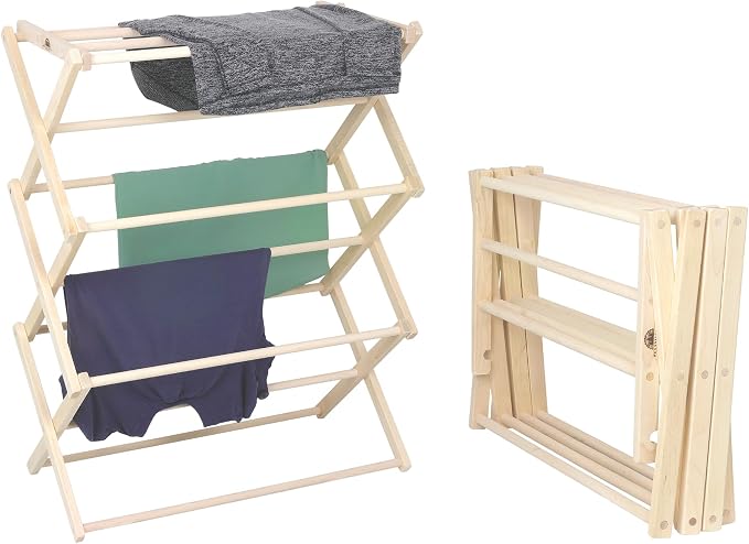 Premium American Maple Clothes Drying Rack by PennsylvaniaWoodworks