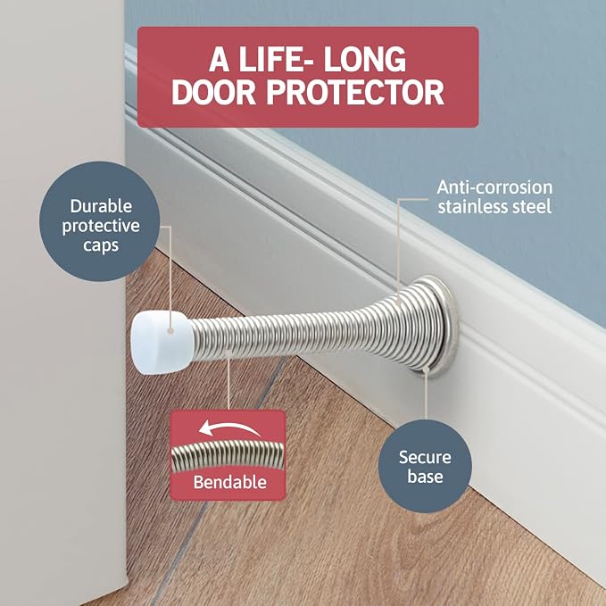 Jack N’ Drill Door Stopper | Flexible Heavy Duty Door Stop - Image 5