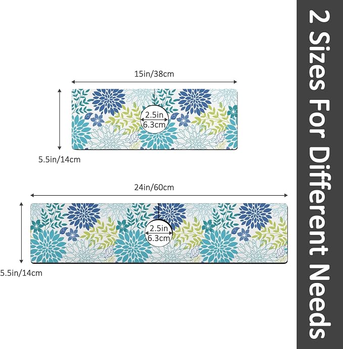24" X 5.5" Kitchen Sink Splash Guard Faucet Mat Flora Super Absorbent Fast - Image 2