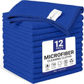 SIFANGKE Microfiber Cleaning Cloth, 12 Pack RoyalBlue Cleaning Rags by Unknown