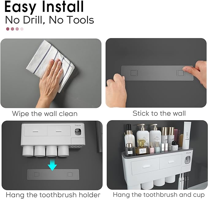 iHave Toothbrush Holders Wall Mounted - Image 5