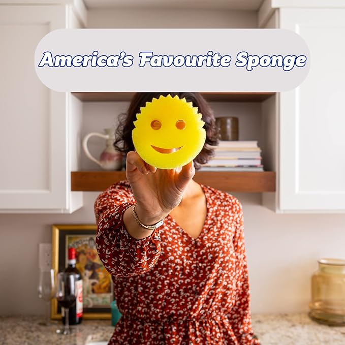 Scrub Daddy Original Dish Sponge Twin Pack, Smiley Face Sponges - Image 10