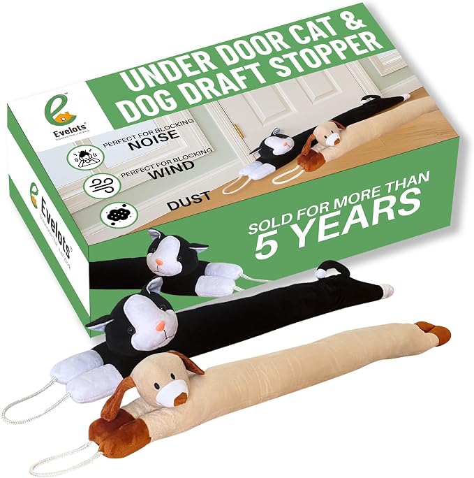 Evelots Under Door Cat & Dog Draft Stopper by Evelots