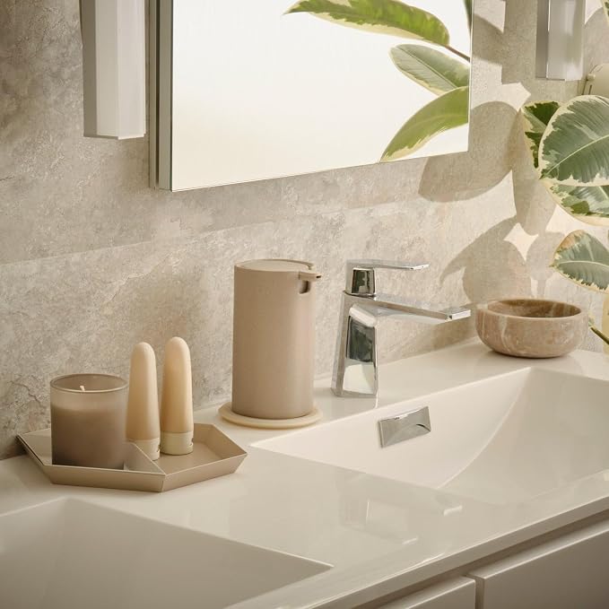 LINE+ARC Modern Easy-to-Press Soap & Lotion Dispenser, Rose | Ergonomic - Image 8