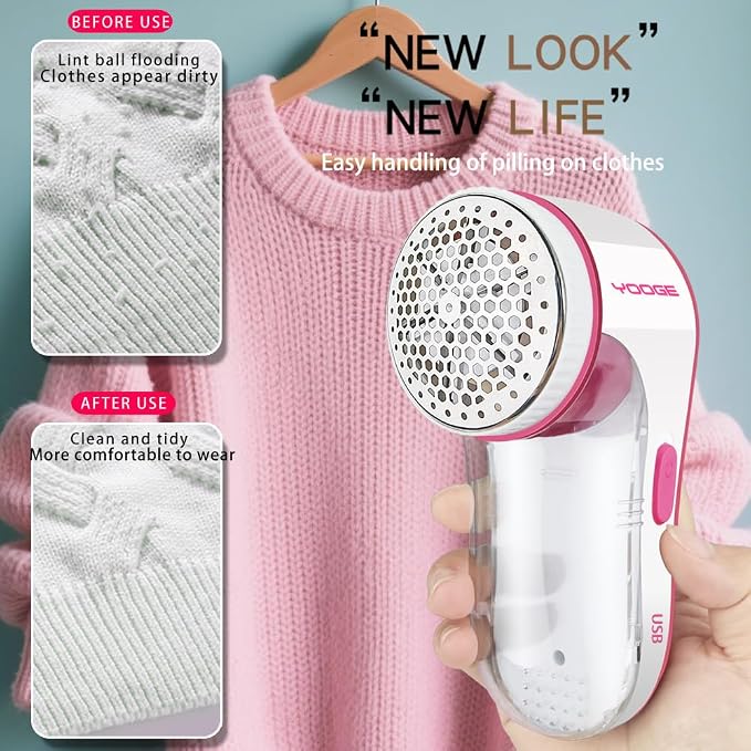 Electric Lint Remover, Fabric Shaver, Pilling Remover - Image 4