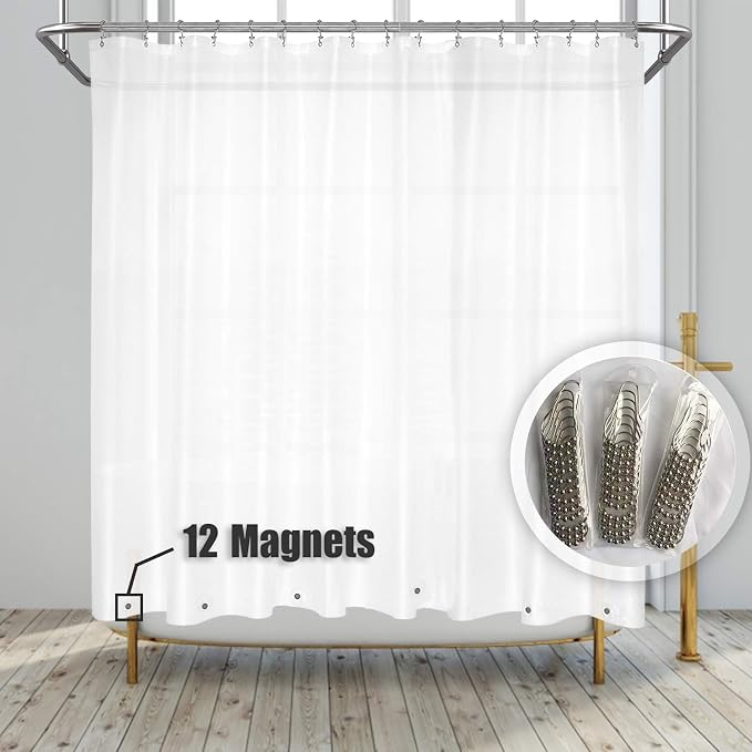 Barossa Design Clawfoot Tub Shower Curtain or Liner Frosted by BarossaDesign
