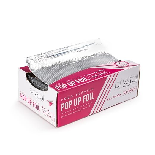 Crystal by crystalware FPU9103000B Premium Aluminum Foil Pop Up Sheets by EskayProducts