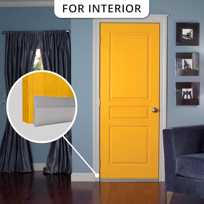 2PACK Door Draft Stopper, Strong Adhesive Door Sweep - Image 6
