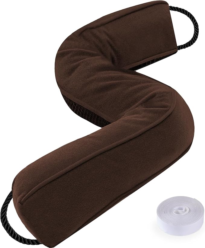 Sunolga Door Draft Stopper, Removable Washable Cover, Dark Coffee | Weighted by SunolgaIndustriesInc