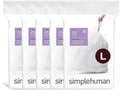 simplehuman Code L 100 Count Custom Fit Liners, Drawstring Kitchen Trash Bags by Unknown