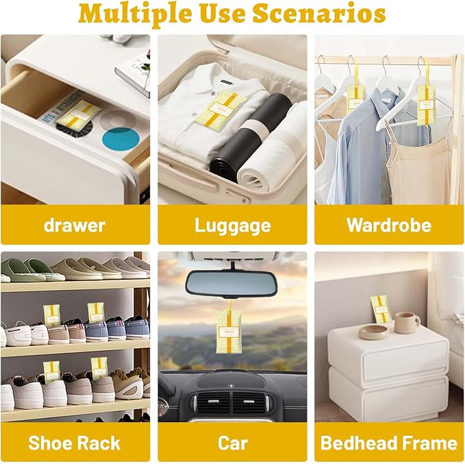 STRN Scented Sachets for Drawer and Closet, Vanilla Scent 14-Pack for Home - Image 2