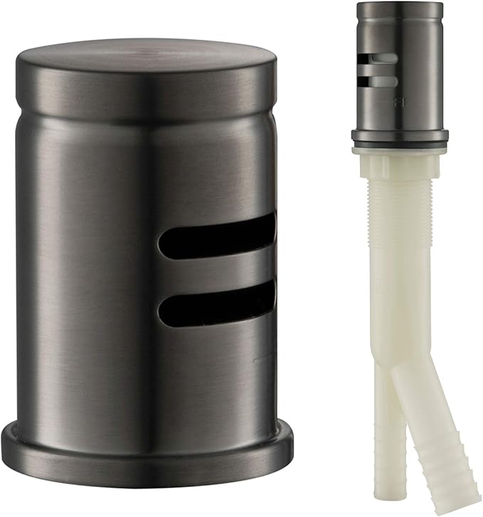 KRAUS Dishwasher Air Gap in Spot Free Black Stainless, KAG-2SFSB