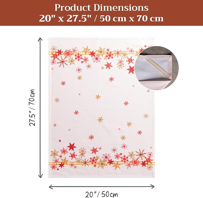 Maison d' Hermine Kitchen Towels Set of 3 Reusable 100% Cotton 27.50" x 20" - Image 7