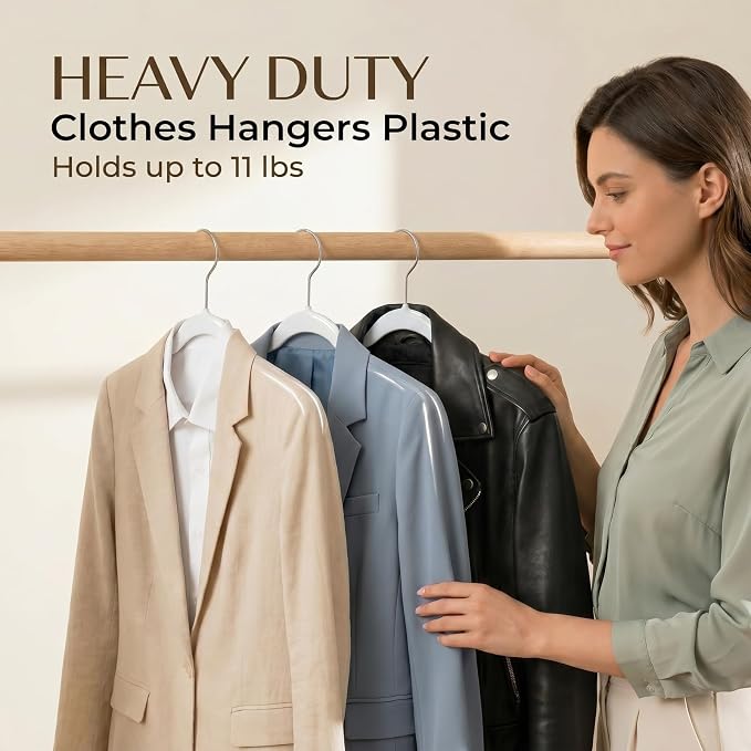 Plastic Hangers 50 Pack - Image 4