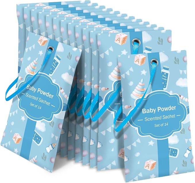 STRN Scented Sachets for Drawer and Closet, Baby Powder Scent 14 Packs by STRN-Delicate%C2%B7Cozy%C2%B7Stylish