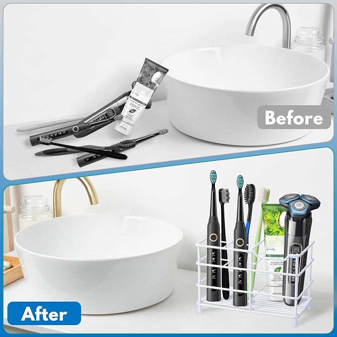 Electric Toothbrush Holders for Bathrooms 304 Stainless Steel Quick Drying | - Image 5