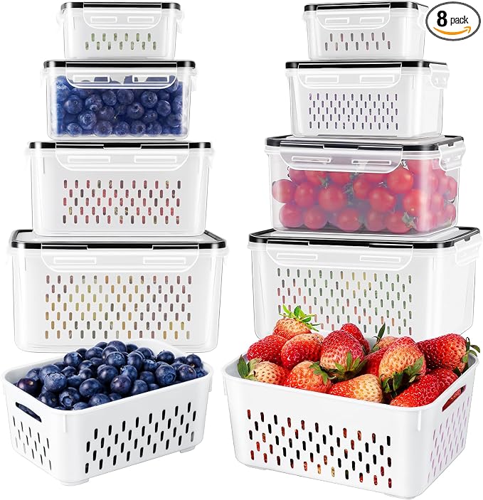 Fruit Storage Containers for Fridge by Freshmage