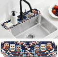 2 Pcs Kitchen Sink Splash Guard Faucet Mat Cartoon Owl Faucet Mats by CONCHLERY%E6%97%97%E8%88%B0%E5%BA%97