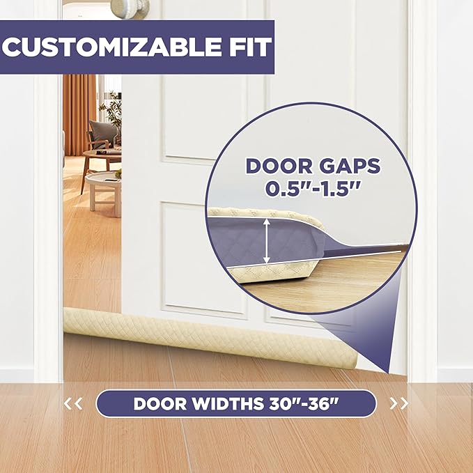 Ciieyuo Velvet Door Draft Stoppers - Image 5