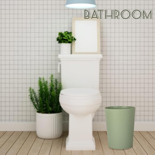 UUJOLY Small Trash Can Wastebasket Garbage Can Container Bins - Image 2